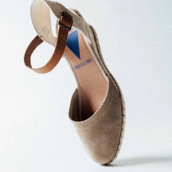 NEW VERBENAS WOT Wedges Malena Serraje Piedra 725 2j7 - Picture 4 of 8